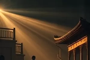 古城回响纪录片封面展示古城墙修复现场